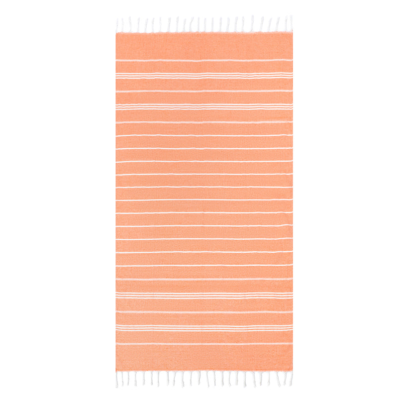 Dopamine Dream Blissful Coral Beach Towel for Pool & Summer Vacation